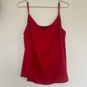 Chic Red Satin Dynamite Cami Tank Top